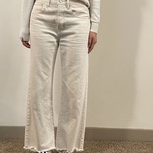 White Straight Leg Pants